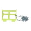 Steel Wheel Chock 10.5 Fluorescent Yl