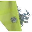 Steel Wheel Chock 10.5 Fluorescent Yl