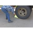 Steel Wheel Chock 10.5 Fluorescent Yl