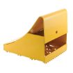 Formed Steel Chock w saw tooth bottom for traction.