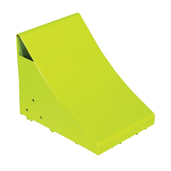 Steel Wheel Chock 11 Fluorescent Yl