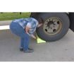 Steel Wheel Chock 11 Fluorescent Yl