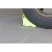 Steel Wheel Chock 11 Fluorescent Yl