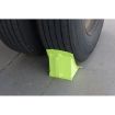 Steel Wheel Chock 9.5 Fluorescent Yl
