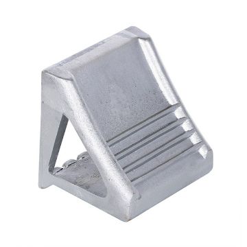 Molded Steel Chock with grip slot., P/N: MS-15 Molded Steel Chock with grip slot.