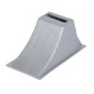 Steel Cast Slope Chock contours to truck wheel.