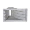 Steel Cast Slope Chock contours to truck wheel.