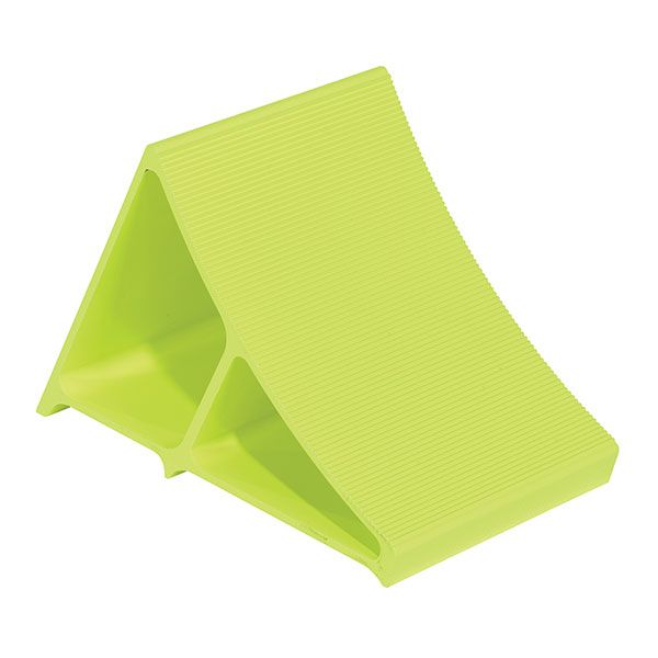 Aluminum Wheel Chock 11 3/4 Fluorescent Yl