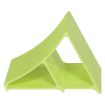 Aluminum Wheel Chock 11 3/4 Fluorescent Yl