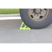 Aluminum Wheel Chock 11 3/4 Fluorescent Yl