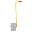 Extruded Aluminum Chock with ergonomic handle.