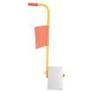 Aluminum Wheel Chock With Handle With Flag