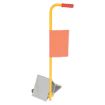 Aluminum Wheel Chock With Handle With Flag