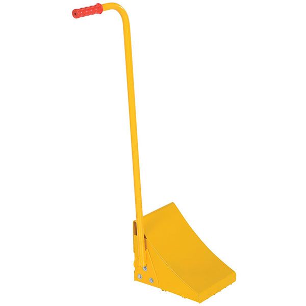 Fabricated Steel Wheel Chock with Ergo Handle size: 11"