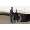 Fabricated Steel Wheel Chock with Ergo Handle size: 11"