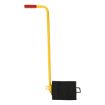 Rubber wheel chock with Ergonomic handle  10X10X5.5