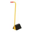 Rubber Wheel Chock with Ergonomic Handle  8"
