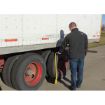 Rubber Wheel Chock with Ergonomic Handle  8"