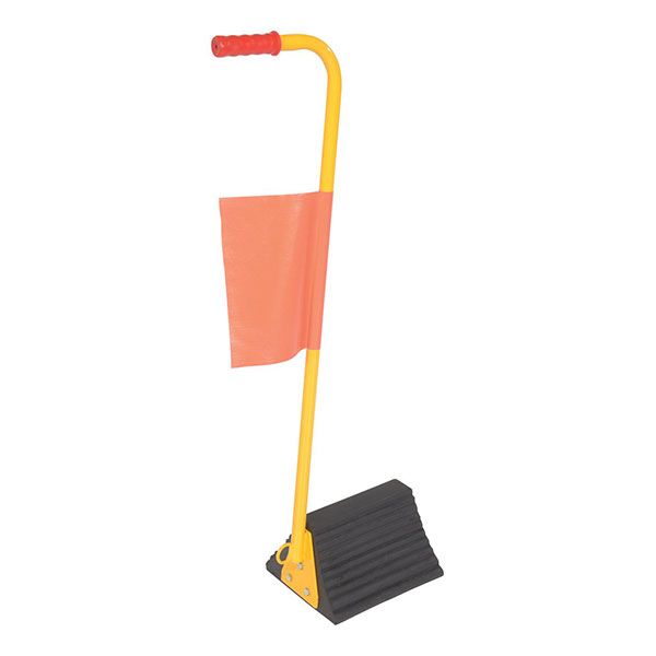 Rubber Wheel Chock-Hande with Flag