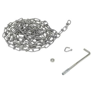 Double Loop Coil Chain W/Hanger 15 Ft, P/N: OH-15 Double Loop Coil Chain W/Hanger 15 Ft