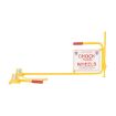 2 Steel Rail Car Chocks with Sign and Handle
