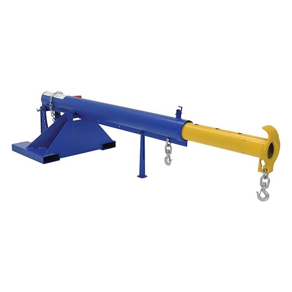 Telescoping and Orbiting Fork Truck Boom; Fork Pocket Center: 30" - Overall Extended Length: 146-5/8"