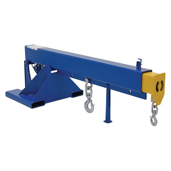 Telescoping and Orbiting Fork Truck Boom; Fork Pocket Center: 24" - Overall Extended Length: 145-1/4"