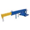 Telescoping and Orbiting Fork Truck Boom; Fork Pocket Center: 24" - Overall Extended Length: 145-1/4"