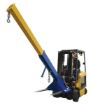 Telescoping and Orbiting Fork Truck Boom; Fork Pocket Center: 24" - Overall Extended Length: 145-1/4"