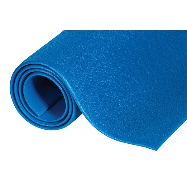 Rubber Comfort King Ergonomic Matting 10 ft. Blue