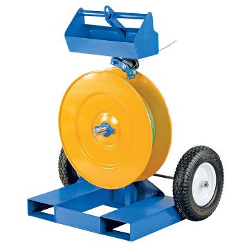 Strapping Cart With Fork Pockets, P/N: STRAP-FP Strapping Cart With Fork Pockets