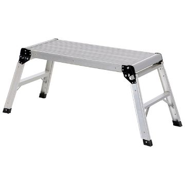Serrated Steel Fold-Up Steps Aluminum Folding Platform