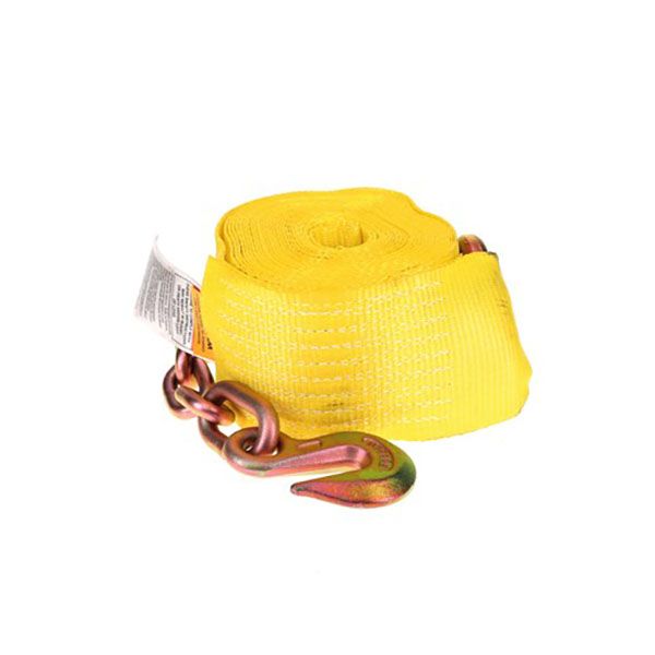 4”x40’ Winch Strap w/ Chain Anchor 
