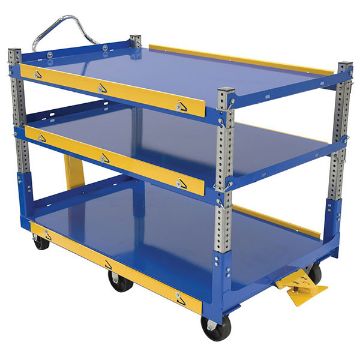 Adjustable Ergonomic Carts. Vestil AEC Series Adjustable Ergonomic Cart