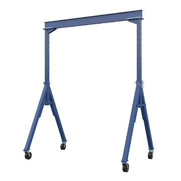 Steel Adjustable Height Gantry Crane with Glass Filled Nylon Casters Gantry Crane with adjustable height