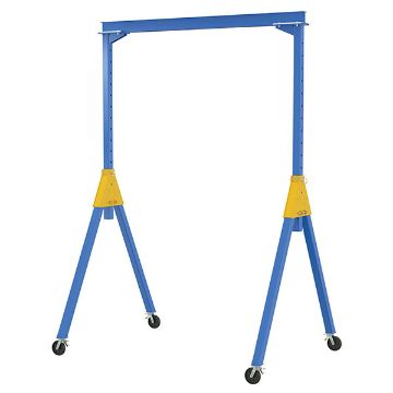 Steel Gantry Crans, adjustable height, Locking Casters, Vestil AHS-TLC Series Steel Gantry Crans, adjustable height, Locking Casters