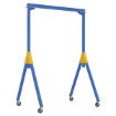 Adjustable Height Steel Gantry Crane, V Groove Casters