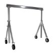 Adjustable Height Aluminum Gantry Cranes with Pneumatic Casters