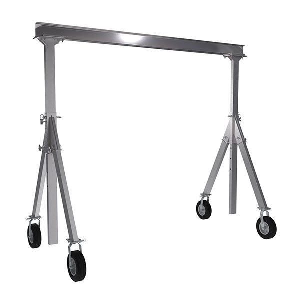 Adjustable Height Aluminum Gantry Cranes with Pneumatic Casters