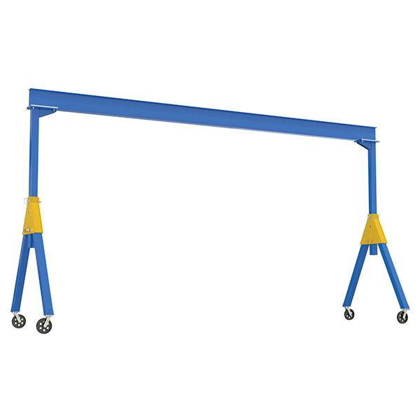 Fixed Height Steel Gantry Cranes with V-Groove Casters - Knockdown
