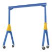 Fixed Height Steel Gantry Cranes with Total Locking Casters - Knockdown