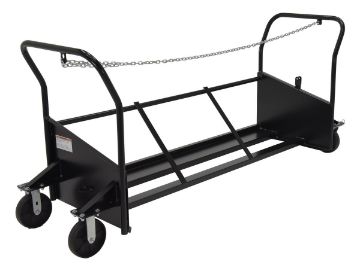 Vestil trash can cart can store and transport up to three 64 gallon trash cans at a time. P/N: TH-CART-64 Vestil Steel Trash Can Cart Maximum Capacity 3 - 64 Gallon Trash Cans