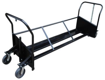 Vestil trash can cart can store and transport up to three 95 gallon trash cans at a time. P/N: TH-CART-95 Vestil Steel Trash Can Cart Maximum Capacity 3 - 95 Gallon Trash Cans
