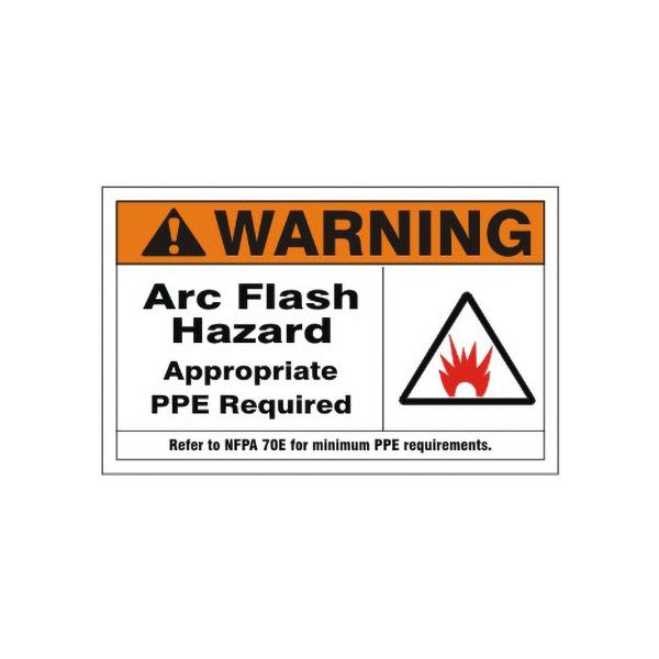 Warning:  Arc Flash Hazard Appropriate PPE Required Refer To NFPA sign - AF-651114
