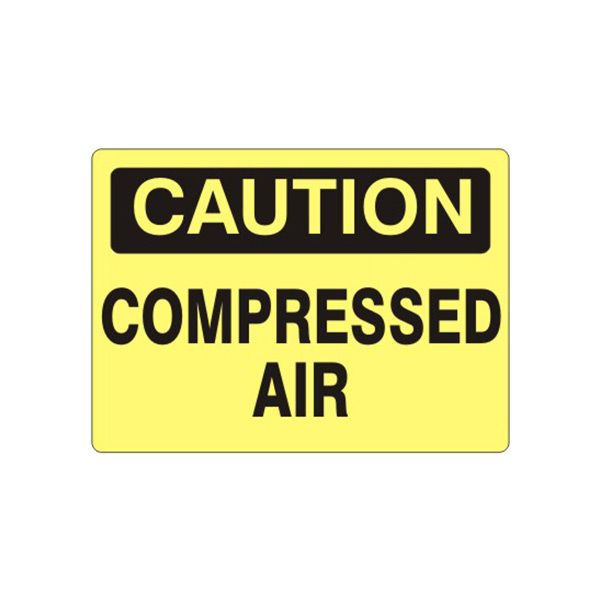 Caution: Compressed Air sign - C-081914