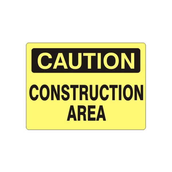 Caution: Construction Area sign - C-083014
