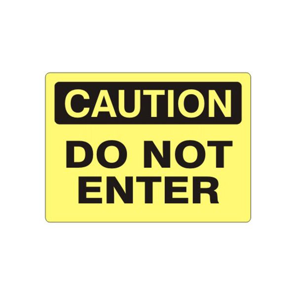 Caution: Do Not Enter sign - C-110414