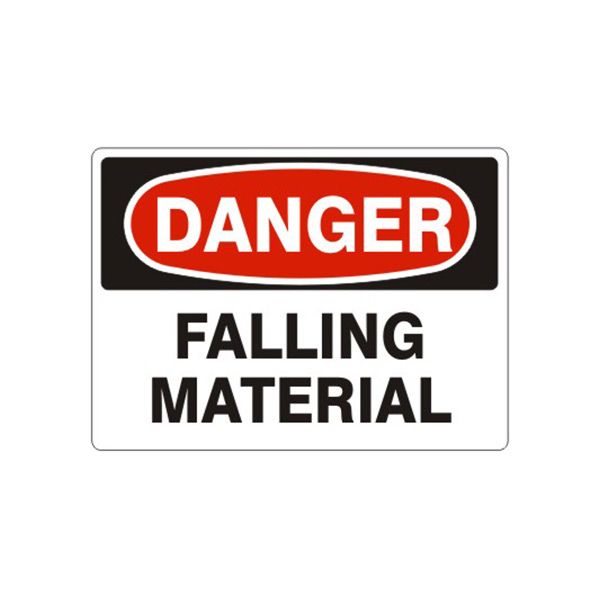 Danger: Falling Material sign - D-260214