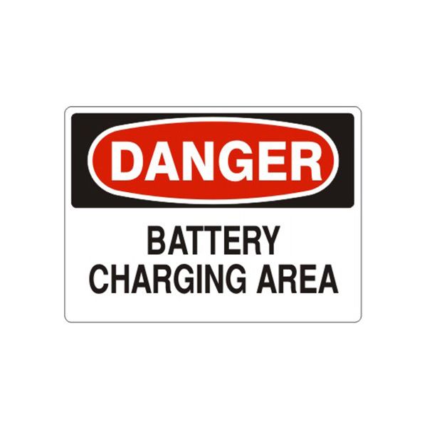 Danger: Battery Charging Area sign - D-050214