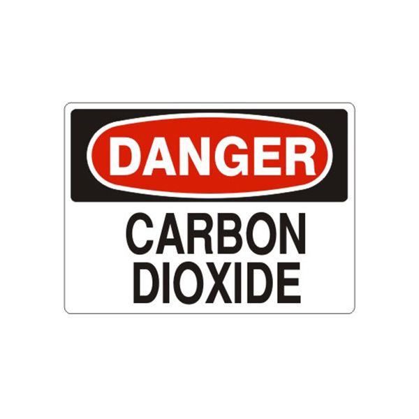 Danger: Carbon Dioxide sign - D-080414